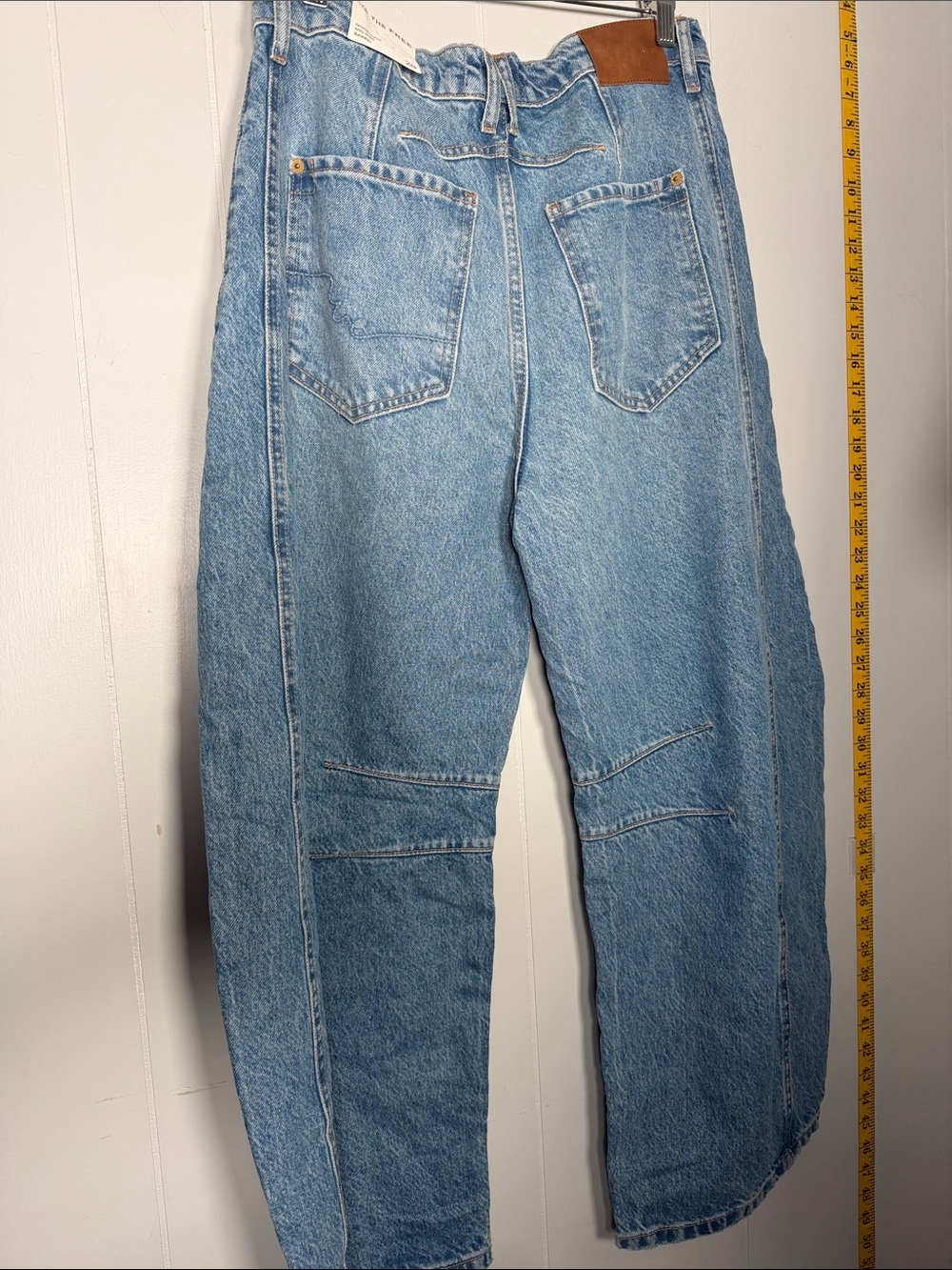 Free people, We The Free Good Luck Mid Rise Barrel Jeans in Ultra Light Beam - Picture 9 of 10